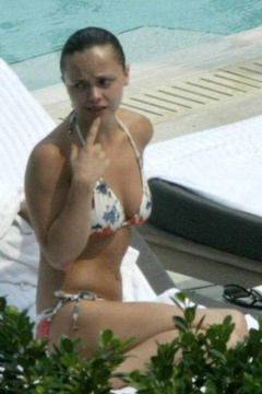 3. Christina Ricci – white bikini, 2006
