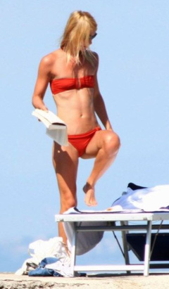 4. Claire Danes – red bikini, 2008