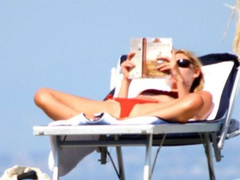 7. Claire Danes – red bikini, 2008