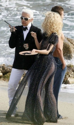 3. Claudia Schiffer See-Through – Chanel Ad, 2007