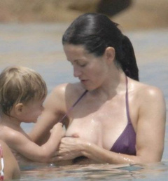 2. Courteney Cox – oops - bikini slip, 2006