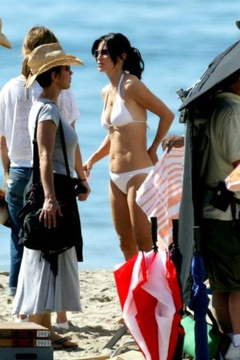 2. Courteney Cox – white bikini, 2009