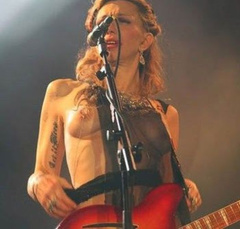 3. Courtney Love – boob flash, 2011