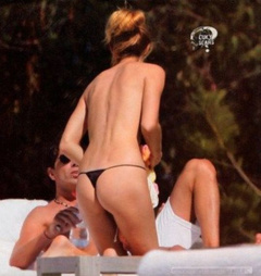 3. Daniela Urzi – Topless sunbathing, 2009