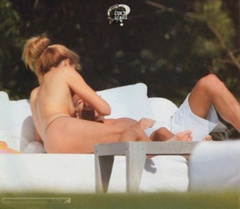 6. Daniela Urzi – Topless sunbathing, 2009