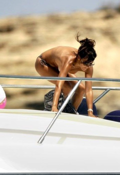 4. Danielle Bux  – Topless sunbathing, 2009