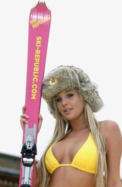 4. Danielle Lloyd in Bikini – Ski Republic Launch Party, 2007