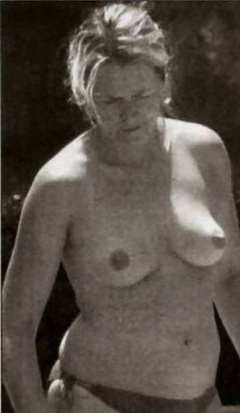 2. Edith Bowman – Topless sunbathing, 2003