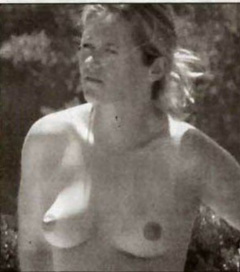 4. Edith Bowman – Topless sunbathing, 2003