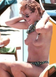 2. Elena Sofia Ricci – Topless sunbathing, 2006