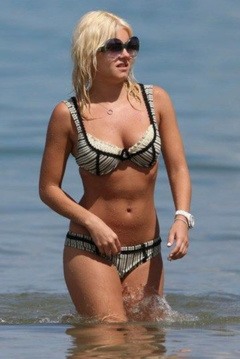 8. Elisha Cuthbert – bikini at the beach, 2008