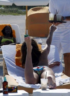 4. Eliza Dushku – rainbow bikini, 2003