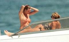1. Elle Macpherson – Topless on a boat near St. Tropez, 2006