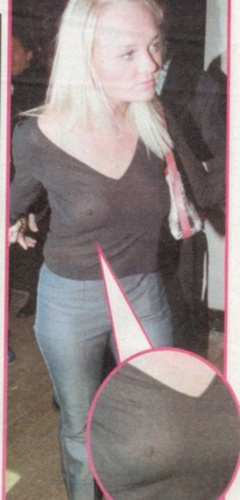 1. Emma Bunton – See through blouse, 2002