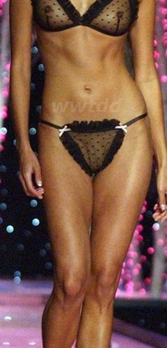 7. Emma Heming – catwalk see through, 2001