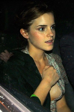 5. Emma Watson – side boob, 2009