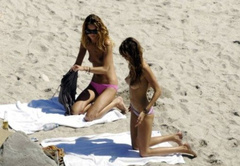 2. Erin Wasson – Topless sunbathing, 2010