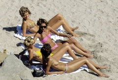 6. Erin Wasson – Topless sunbathing, 2010