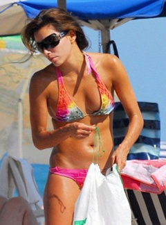 3. Eva Longoria – bikini at the beach, 2007