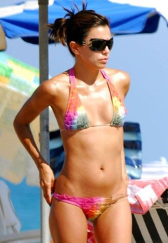 4. Eva Longoria – bikini at the beach, 2007