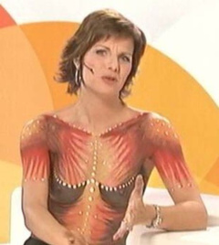 2. Geena Lisa Naked – bodypaint, 2005