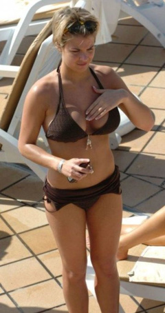 7. Gemma Atkinson – black bikini, 2006