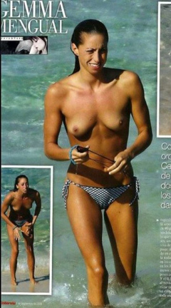 3. Gemma Mengual – Topless sunbathing, 2008