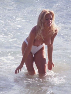 3. Gena Lee Nolin – Topless swimming, 1996