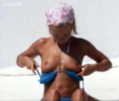 2. Geri Halliwell – Topless sunbathing, 2001