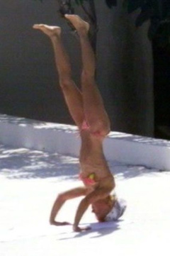 4. Geri Halliwell – Topless sunbathing, 2001