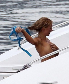 3. Geri Halliwell – topless on a yacht, 2011