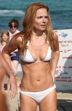 2. Geri Halliwell Sexy – white bikiki, 2007