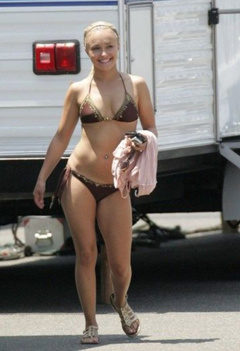 7. Hayden Panettiere – brown bikini, 2007