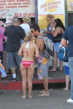 3. Hayden Panettiere – red bikini, 2007