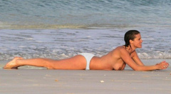 2. Heather Peace – topless at the beach, 2005