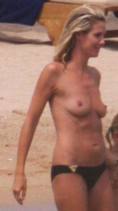 4. Heidi Klum – Topless on the Beach, 2011