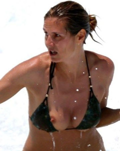 1. Heidi Klum – nipple slip, 2013