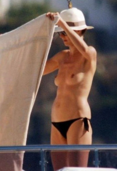 4. Heidi Klum – topless on a yacht, 2008