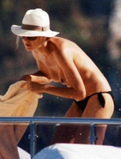 5. Heidi Klum – topless on a yacht, 2008