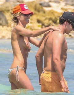 11. Heidi Klum – topless, 2014