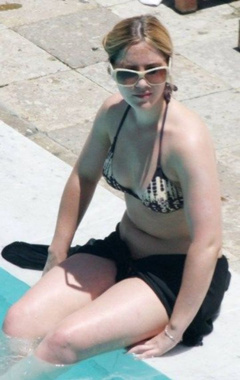11. Heidi Range – bikini by the pool, 2008