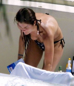 3. Helena Christensen – Topless sunbathing, 2006