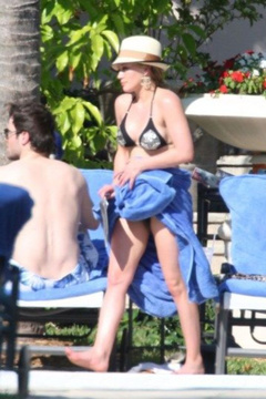 7. Hilary Duff – black bikini, 2009