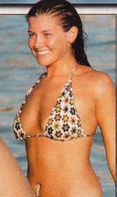 1. Imogen Thomas – bikini at the beach, 2006