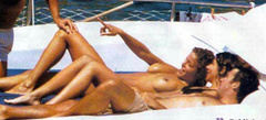 1. Inma del Moral – Topless sunbathing