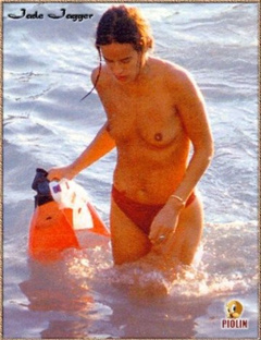 1. Jade Jagger – Topless swimming, 1998