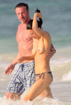 2. Jaime Murray – topless, 2014