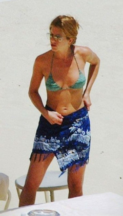 6. Jennifer Aniston – green bikini, 2003