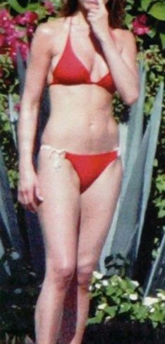 1. Jennifer Aniston – red bikini, 2003