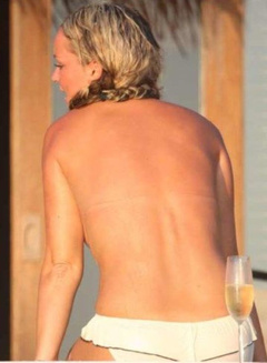 5. Jennifer Ellison – Topless swimming, 2008
